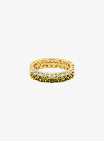 Two-Tone Double Pavé Ring