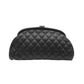 Chanel Timeless Clutch in Black Quilted Caviar Leather