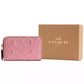 Small Signature Patent Leather Zip Around Wallet