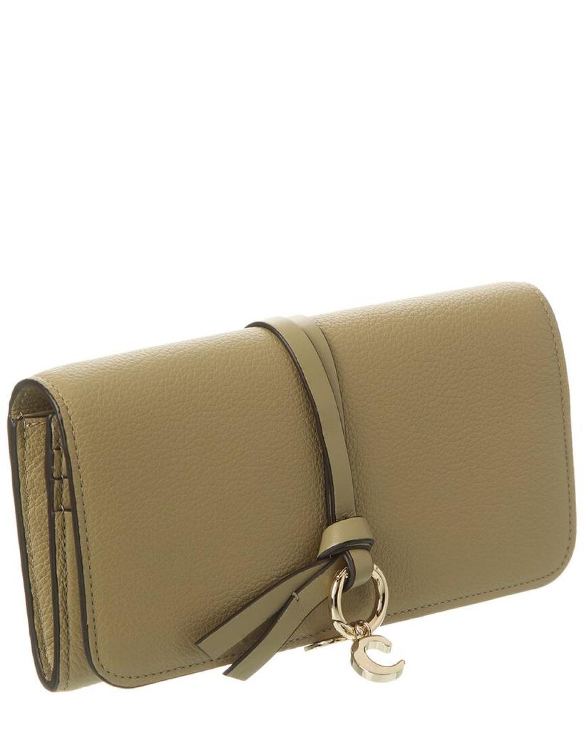 Chloé Alphabet Leather Continental Wallet