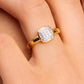 23k Gold-Plated Sterling Silver Lab-Grown Diamond Accent Ring