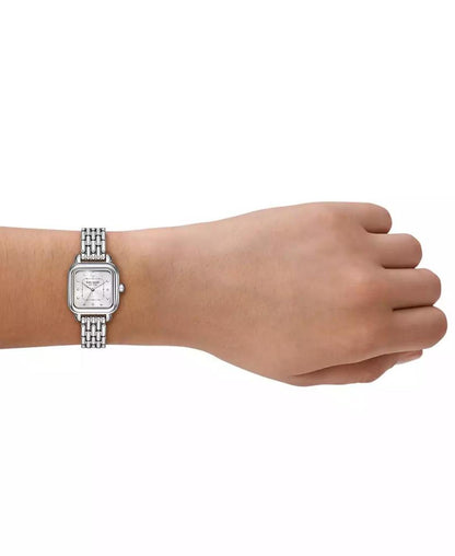 Women's Gracie Square Three-Hand Silver-Tone Stainless Steel Watch, 25mm