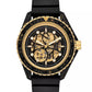 Men's Limited-Edition Maritime Three-Hand Black Silicone Watch 45mm