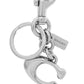 Coach Logo Plaque Keychain