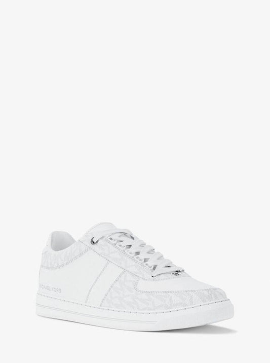 Brady Signature Logo and Leather Sneaker