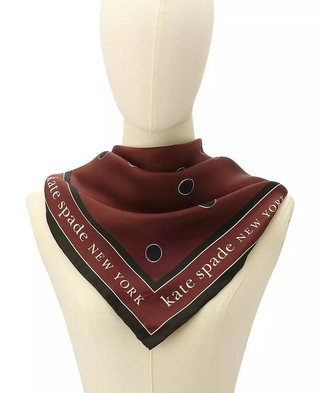Downtown Dot Silk Square Scarf
