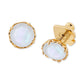 Gold-Tone Color Cubic Zirconia Stud Earrings