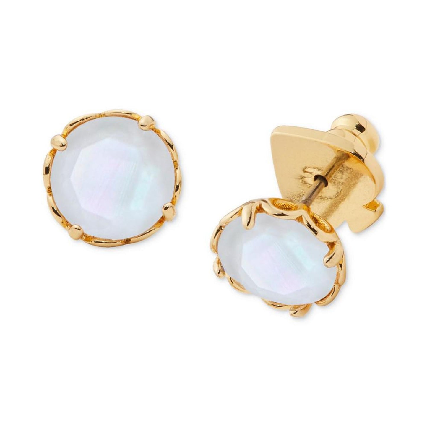 Gold-Tone Color Cubic Zirconia Stud Earrings