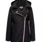 Big Girls Stadium Length Asymmetric Zip Jacket