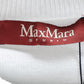 Max Mara Studio White Perforated Cotton Knit Cropped Cardigan