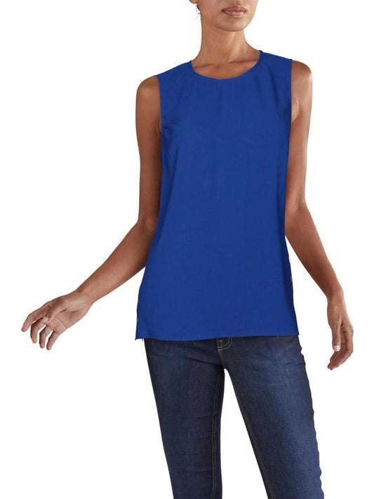 Womens Keyhole Grommet Blouse