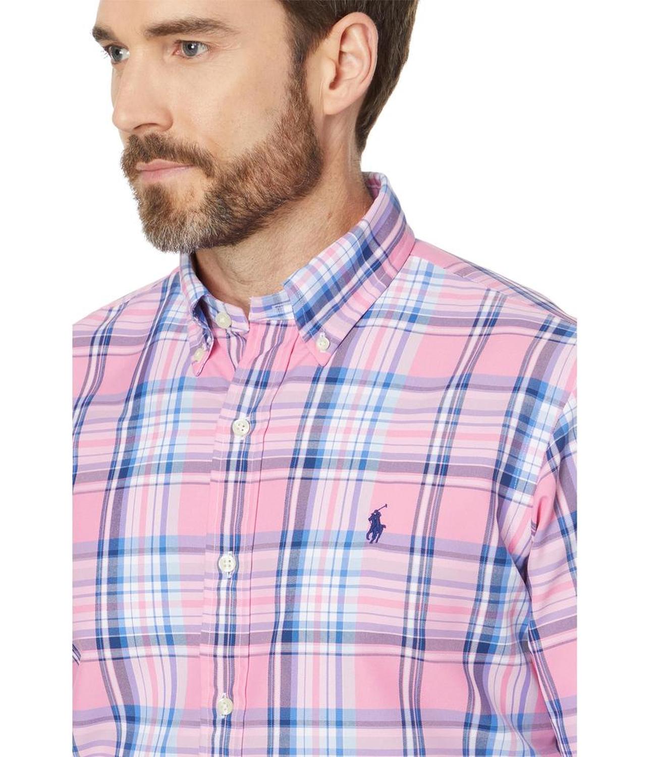 Classic Fit Plaid Oxford Shirt