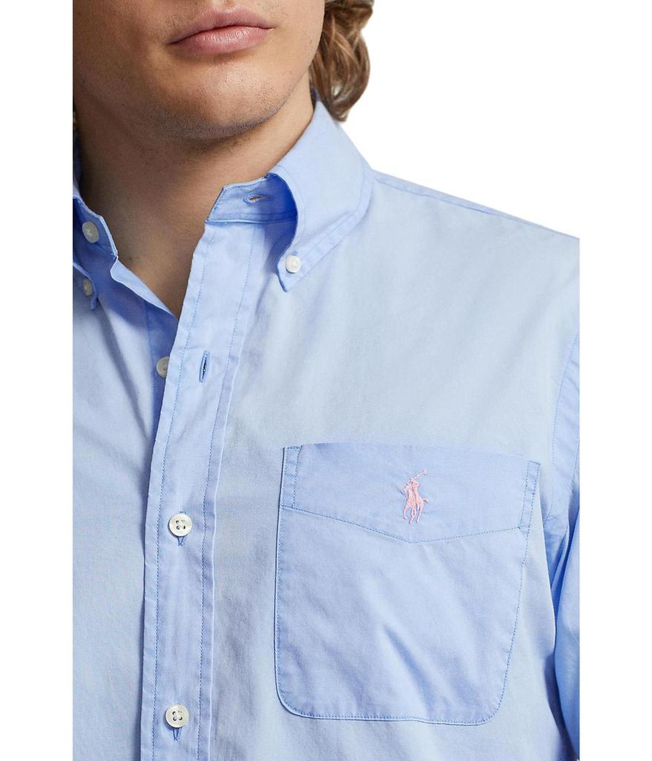 Classic Fit Washed Poplin Shirt