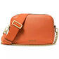 Bryant Medium Leather Double Zip Chain Camera Crossbody