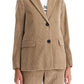 S Max Mara Single-Breasted Corduroy Jacket With