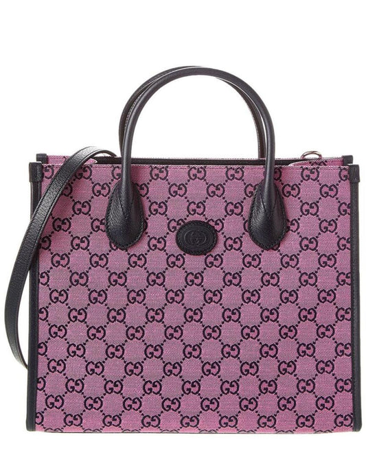 Gucci Small GG Canvas & Leather Tote