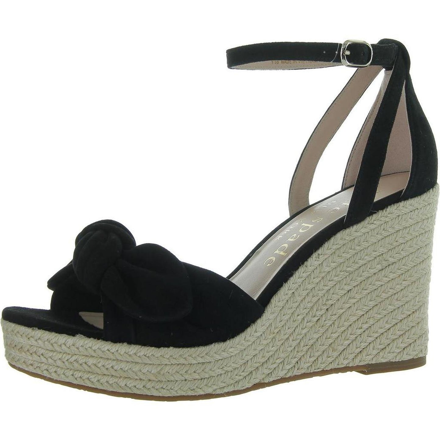 Tianna Womens Leather Open Toe Wedge Sandals