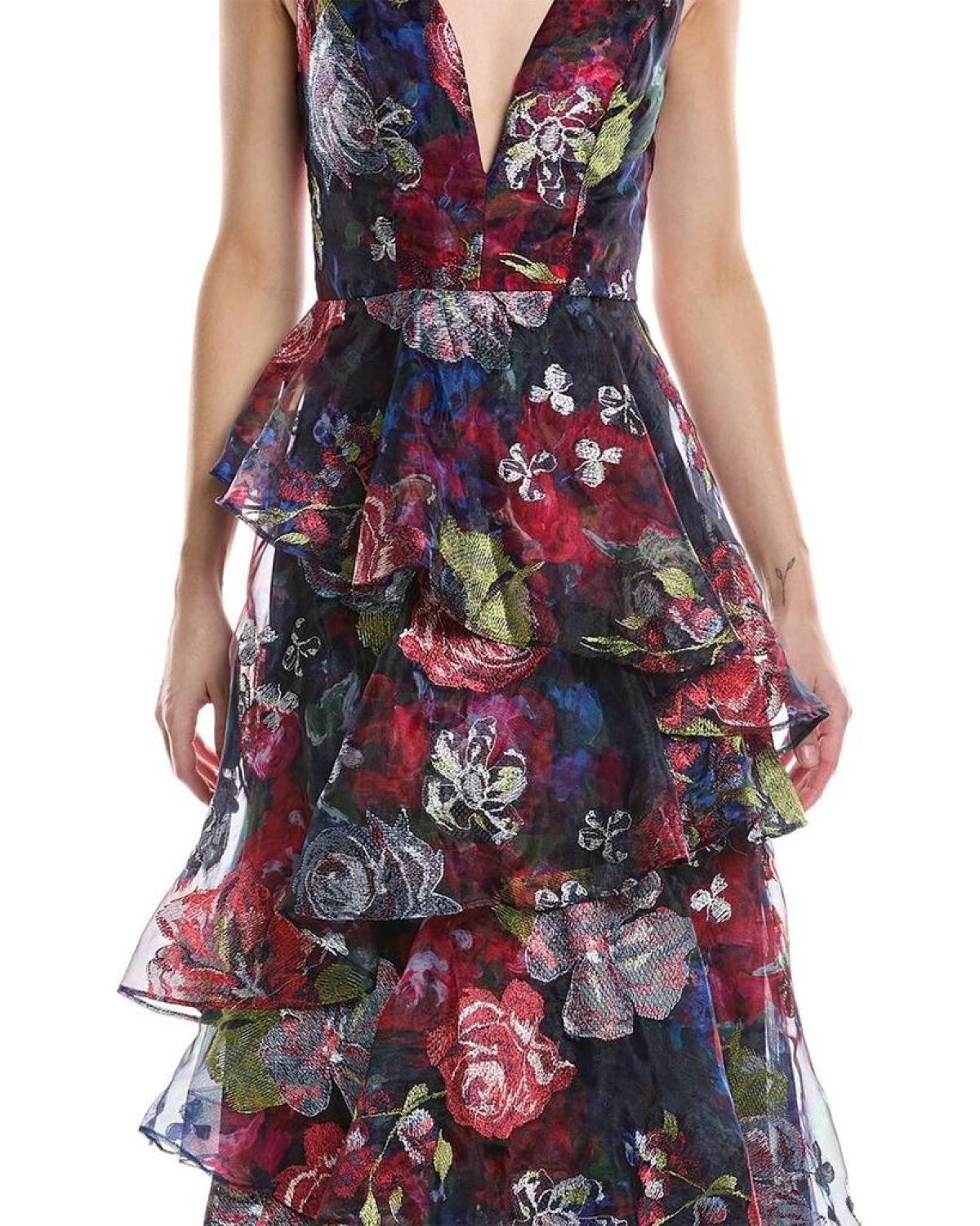 Marchesa Notte Organza Gown