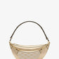 Hollis Medium 2-in-1 Metallic Leather and Logo Jacquard Shoulder Bag