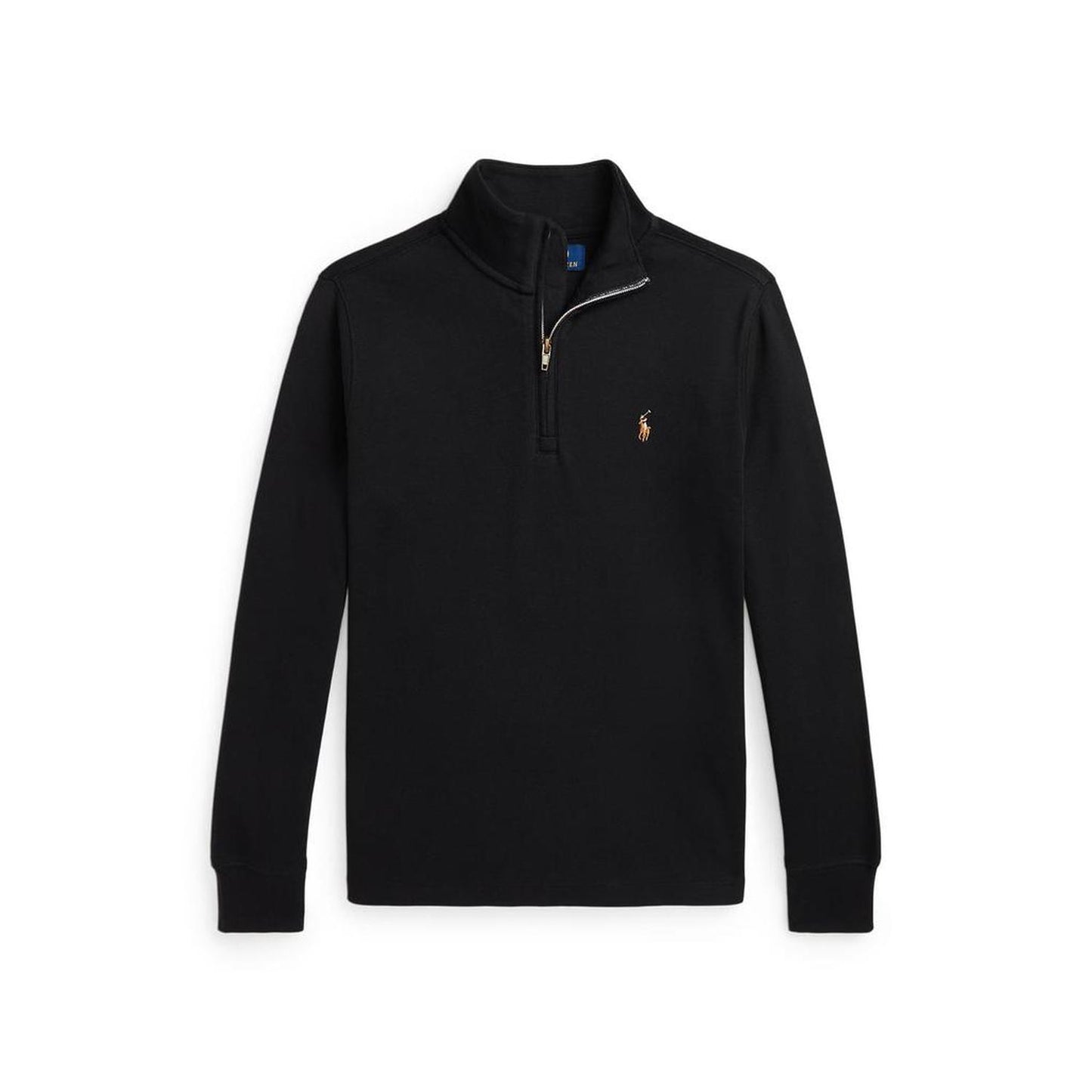 Cotton Interlock Quarter-Zip Pullover (Big Kid)