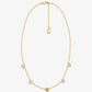 Precious Metal-Plated Sterling Silver Cubic Zirconia Necklace
