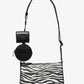 Jet Set Leather Medium Animal Print Logo Crossbody Bag with Case for Apple Airpods Pro®