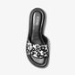 Hannah Sequined Floral Print Slide Sandal