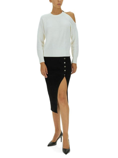 Michael Michael Kors Button Embellished Midi Skirt