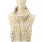 Women's Leopard Metallic Shimmer Scarf
