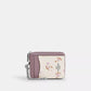 Zip Card Case With Floral Print