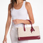Scarlett Medium Logo Jacquard Satchel