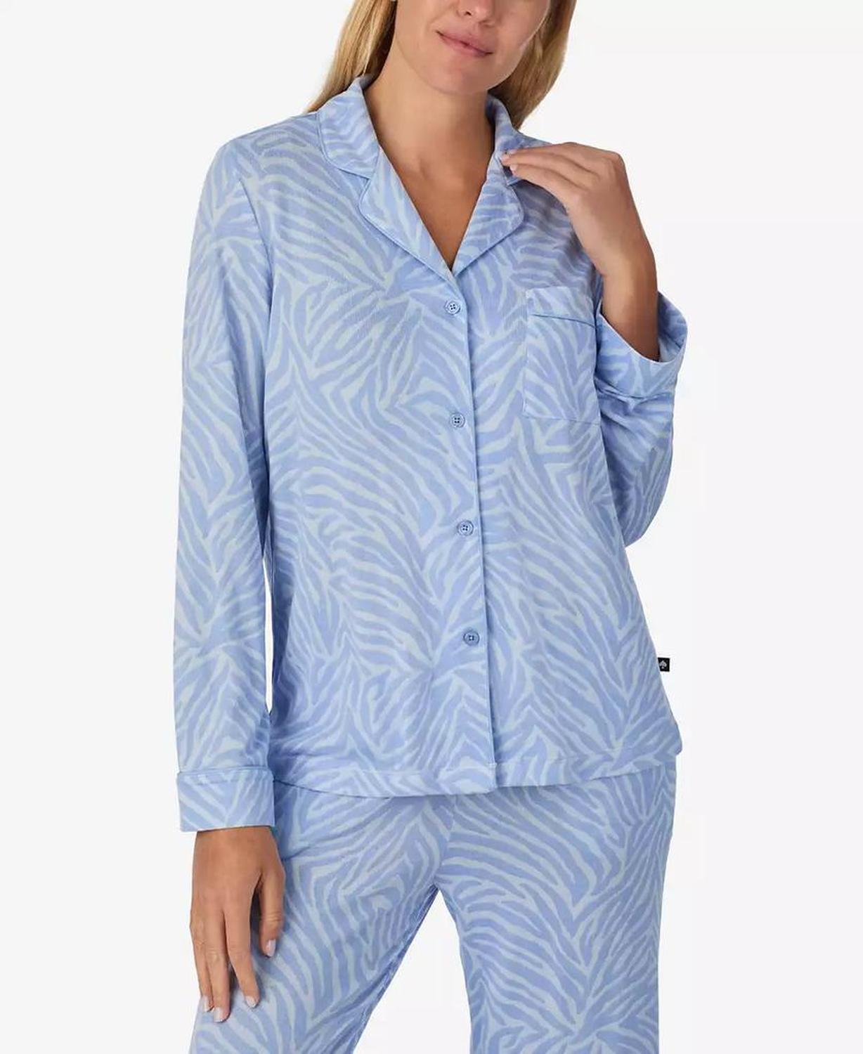 Women's 2-Piece Sleepwear Long-Sleeve Top and Pajama Pants Set