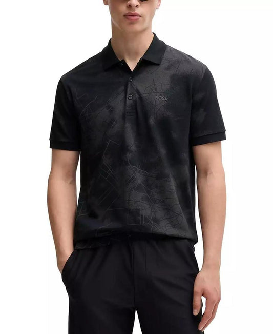 Men’s Reflective Print Polo
