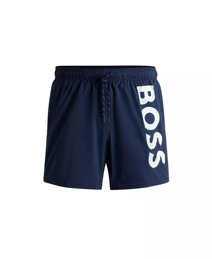 Men's Contrast-Logo Swim Shorts
