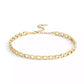 Gold Beveled Signature C Link Choker Necklace