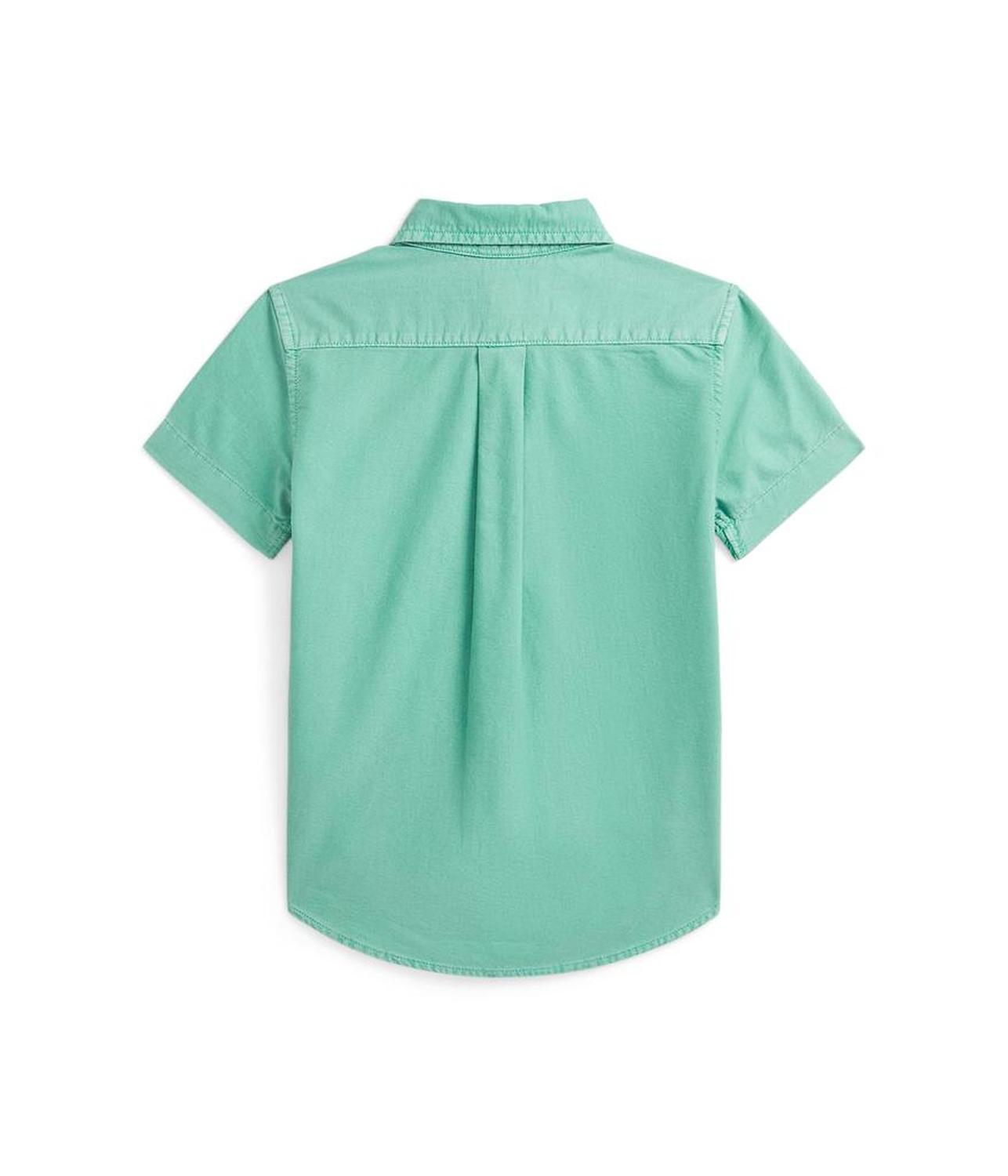 Cotton Oxford Short Sleeve Shirt (Toddler/Little Kid)