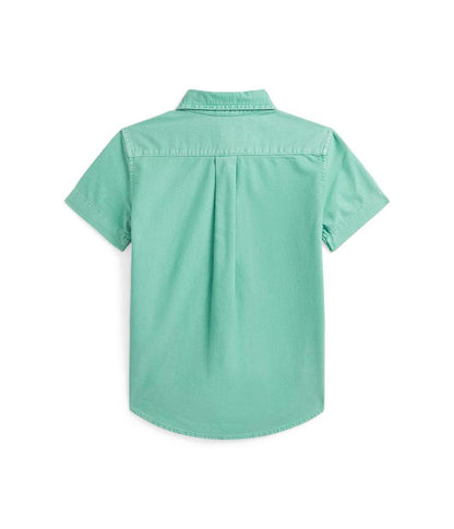 Cotton Oxford Short Sleeve Shirt (Toddler/Little Kid)