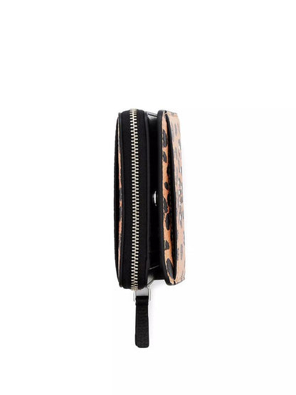 The Mini Cheetah Leather Compact Wallet
