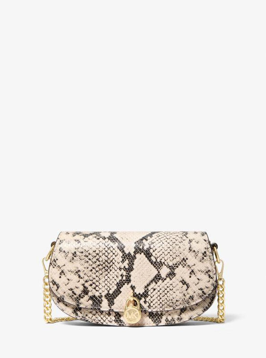 Mila Small Snake Embossed Crossbody Bag