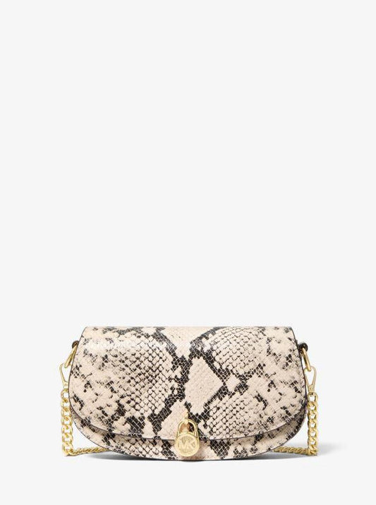 Mila Small Snake Embossed Crossbody Bag