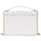 Deco Eyelet Chain Strap Leather Shoulder Bag