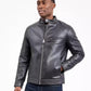 Men's Faux Leather Moto Jacket