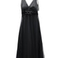 Max Mara Tulle Cocktail Dress in Black Polyester