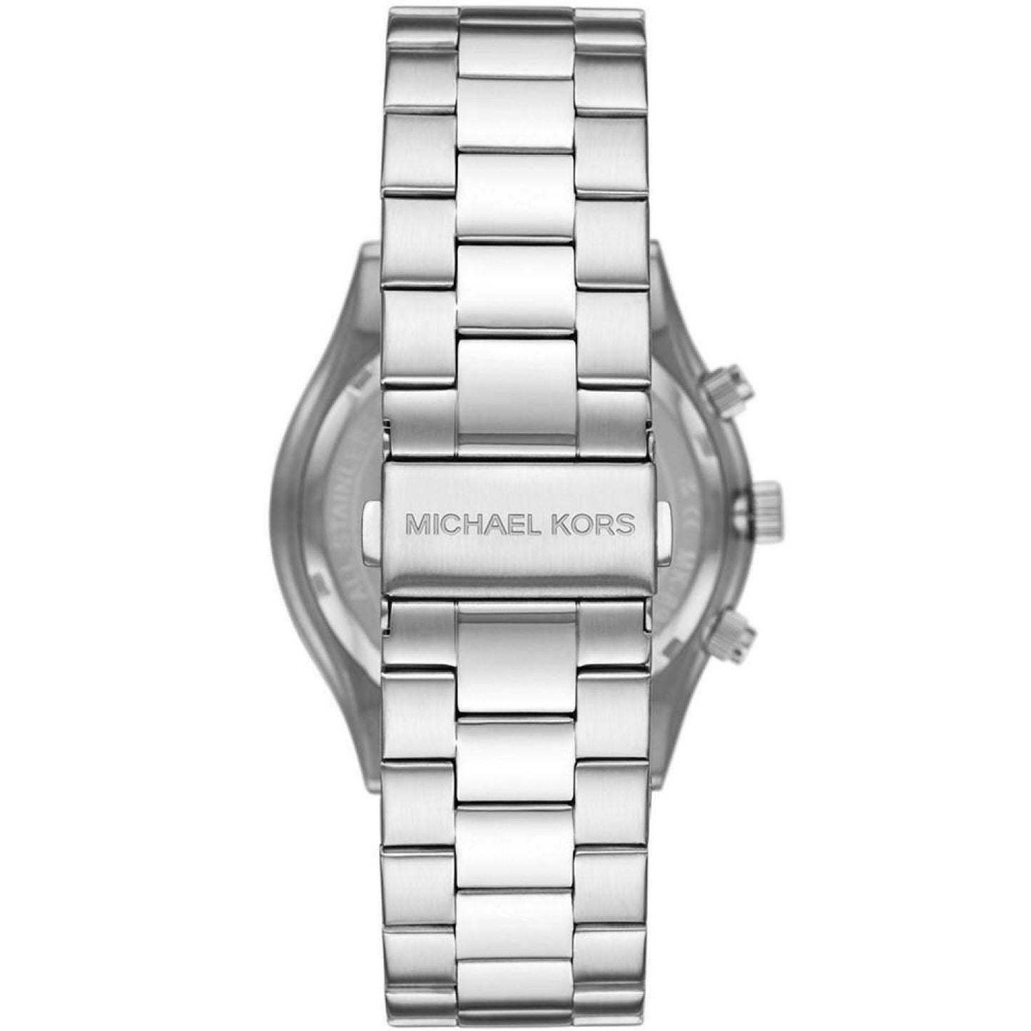 Men's Slim Runway Silver-Tone Stainless Steel Bracelet Watch, 44mm