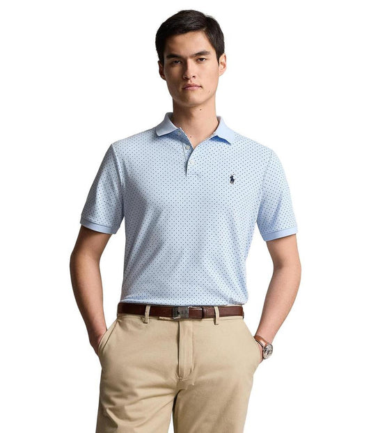 Classic Fit Print Soft Cotton Polo Shirt