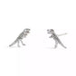 Faux Stone Signature Skeletal Rexy Stud Earrings