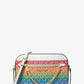Jet Set Large Rainbow Signature Logo Crossbody Bag