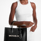 Mirella Medium Pebbled Leather Tote Bag