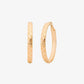 Logo Engraved Hoop Earrings