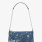 Empire Medium Splattered Denim Chain-Link Pochette